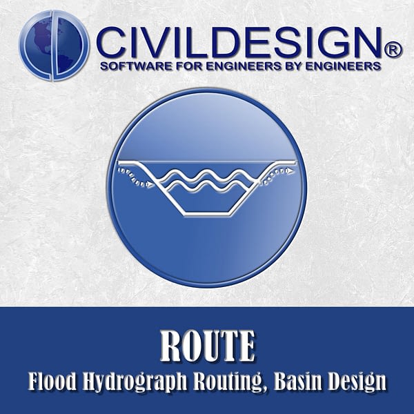 ROUTE: Flood Hydrograph Routing, Basin Design