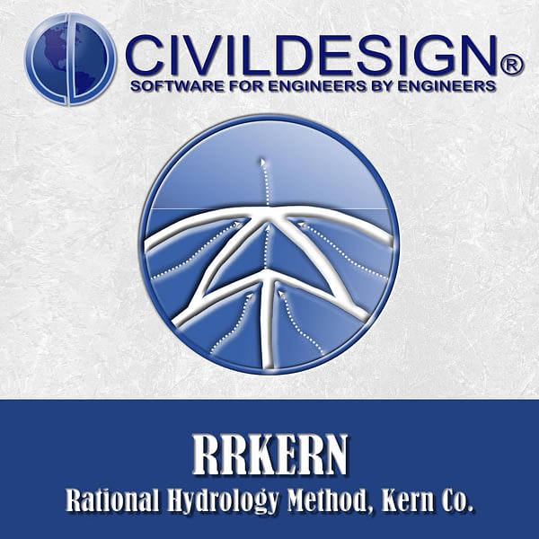 RRKERN: Rational Hydrology Method, Kern Co.